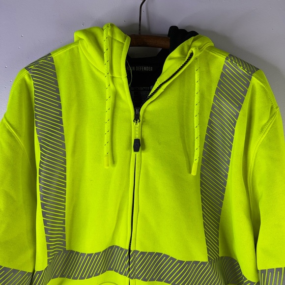 Carhartt Men's Hi Vis Class 3 Thermal Zip Hoodie size medium EUC - Picture 7 of 9